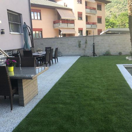 Ferienwohnung Miranda, Modern Duplex, Garden, Swimming Pool, Parking Losone Exterior foto